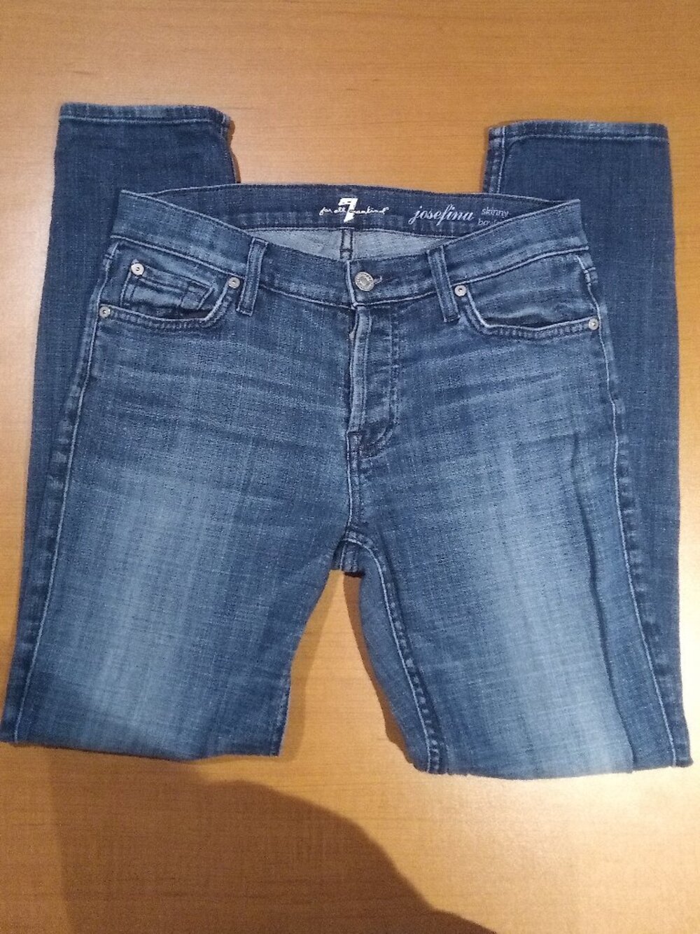 7 For All Mankind Women's Skinny Boyfriend Jeans Size 25  #159